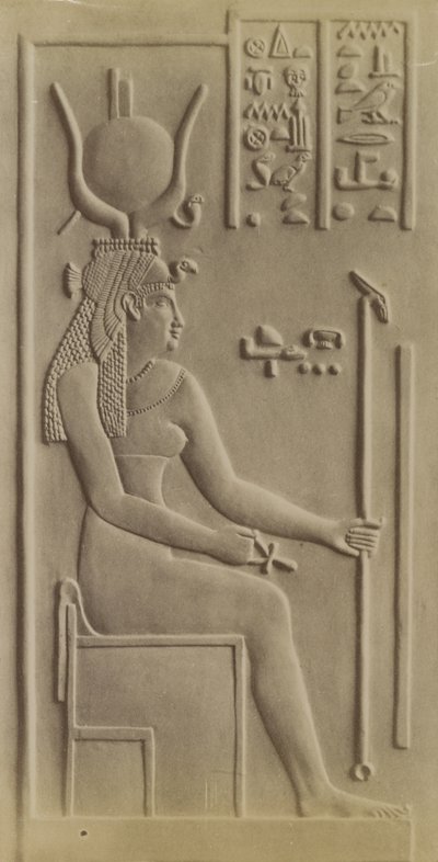 Isis, Temple at Dendera by Antonio Beato