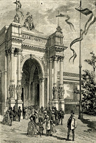 Fine Arts Pavilion, Emilian Exposition, San Michele in Bosco by Antonio Bonamore