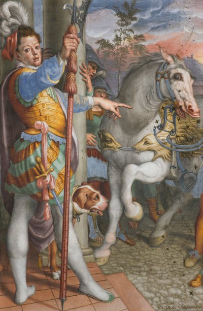 Apse, Meeting of Jesus with the centurion Cornelio 1582-84 (detail) by Antonio Campi