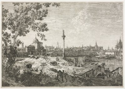 Panorama of a City on a River by Antonio Canaletto