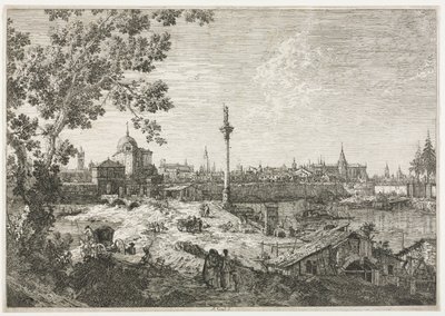 Panorama of a City on a River by Giovanni Antonio Canal
