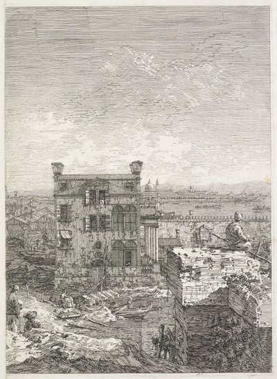Views: A House Surrounded by Six Columns, 1735-1746 by Giovanni Antonio Canal
