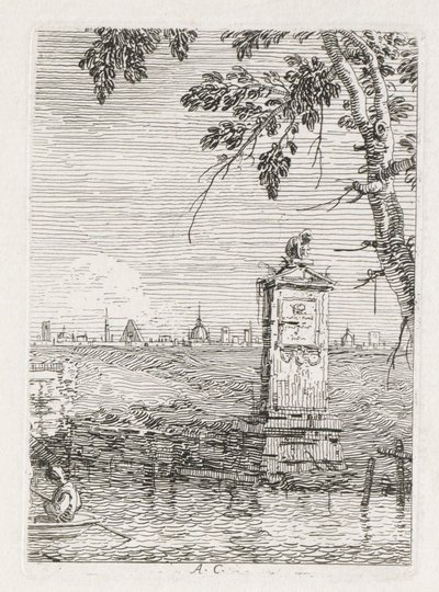 Views: The Little Monument Under a Tree by Giovanni Antonio Canal