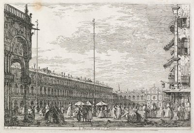 Views: The Procurators Palace and the Church of St. Geminien, Venice by Giovanni Antonio Canal