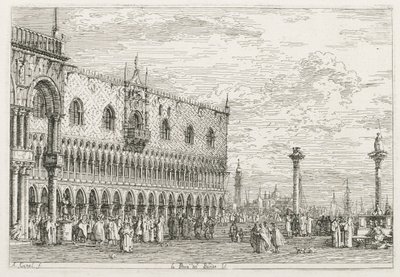 Views: The Stone of Proclamation at Venice by Giovanni Antonio Canal