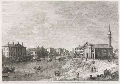 View of Dolo, A Town on the Brenta, West of Venice by Antonio Canaletto