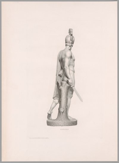Ettore, Side View, from Oeuvre de Canova by Antonio Canova