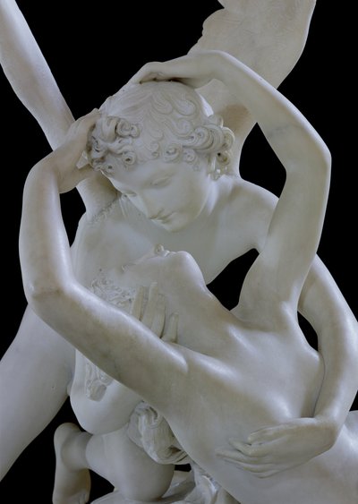 Psyche Revived by the Kiss of Cupid (detail) by Antonio Canova