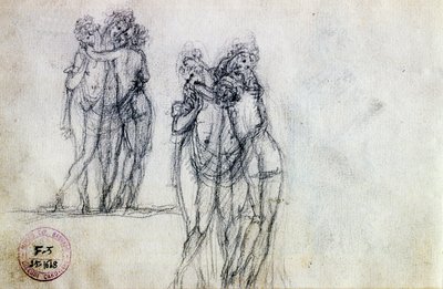 Two Sketches for The Three Graces by Antonio Canova
