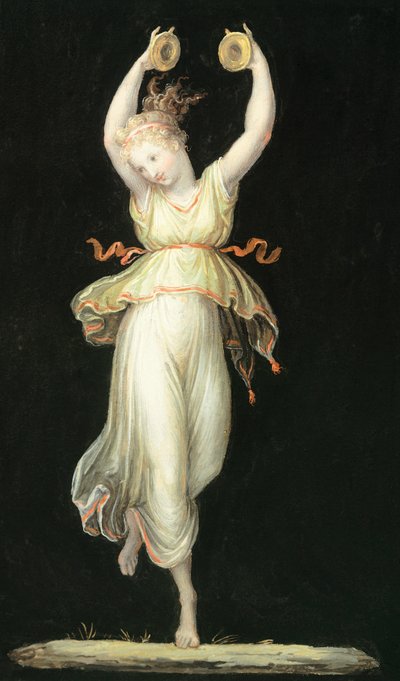 Woman playing castanets by Antonio Canova by Antonio Canova