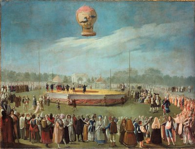 Ascent of a Balloon in the Presence of the Court of Charles IV by Antonio Carnicero