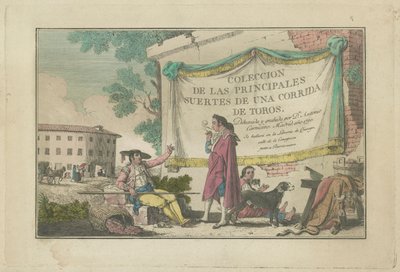 Title Plate, from the Series Collection of the Main Actions in a Bullfight by Antonio Carnicero