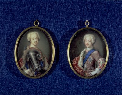 Prince Henry Benedict Stuart and Prince Charles Edward Stuart by Antonio David