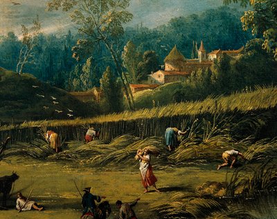 The harvesting (detail) by Antonio Diziani