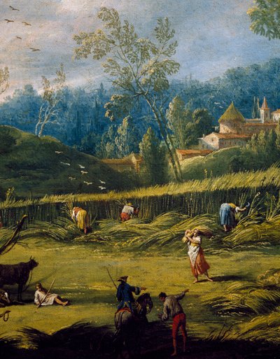 The harvesting (detail) by Antonio Diziani