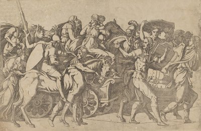 A Roman Army on the March - Troop Convoy by Antonio Fantuzzi
