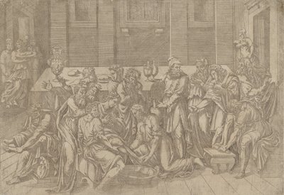 Jesus Washing the Feet of the Disciples by Antonio Fantuzzi