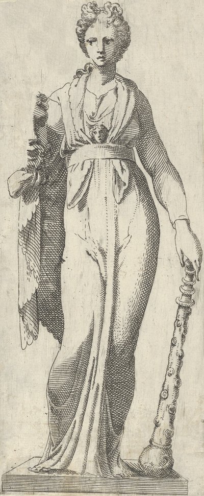Melpomene, from the Mattei Sarcophagus, Rome, 1540-45 by Antonio Fantuzzi