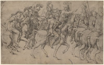 Riders Carrying Bows and Javelins by Antonio Fantuzzi after Giulio Romano
