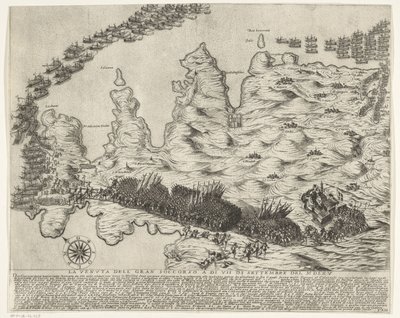 Arrival of Reinforcements in Malta (The Siege of Malta) by Antonio Francesco Lucini