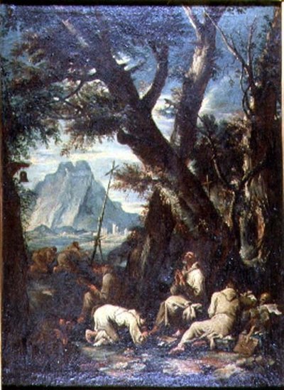 Countryside with Hermits by Antonio Francesco Peruzzini