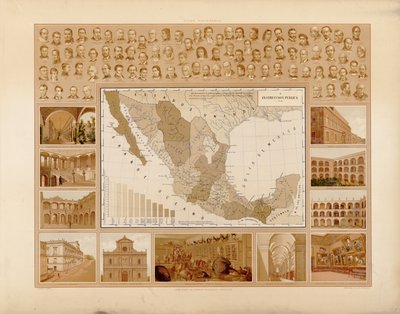 Picturesque and Historical Atlas of the United Mexican States by Antonio García Cubas