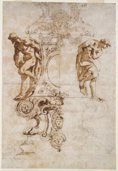 Design for the Base of the Silver Crucifix for the High Altar of Saint Peter