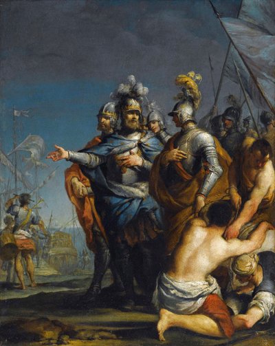Saint Louis Departing For The Crusade by Antonio Gionima