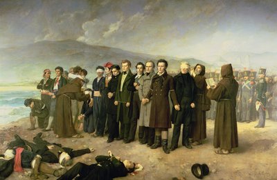 Execution of Jose Maria de Torrijos y Uriarte (1791-1831) and his Companions in 1831 by Antonio Gisbert