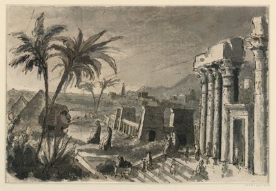 Stage Design, Egyptian Town by Antonio Giuseppe Basoli