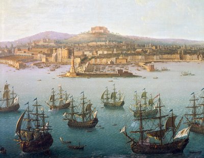 Charles of Bourbon Departing for Spain from Naples, October 7 by Antonio Joli