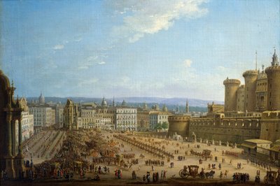 Festival of Four Altars in Naples, by Antonio Joli by Antonio Joli