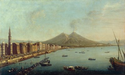 Naples, Il Borgo Loreto Forte del Carmine Showing Royal Procession Entering Piazza del Carmine by Antonio Joli