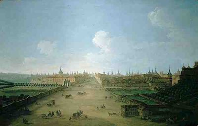 View of the Calle de Atocha, Madrid by Antonio Joli