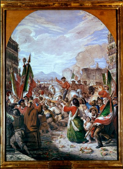 The entrance of Giuseppe Garibaldi to Naples on October 7 by Antonio Licata