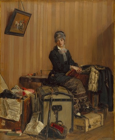 At the Customs Office by Antonio Mancini