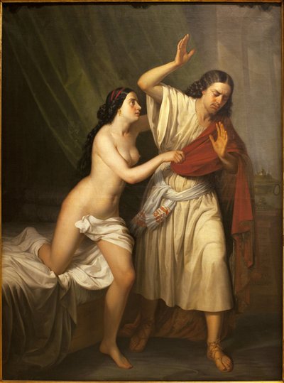 Joseph and the Wife of Potiphar by Antonio María Esquivel y Suárez de Urbina