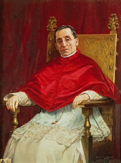 Portrait of Pope Benedict XV by Antonio Maria Fabres y Costa