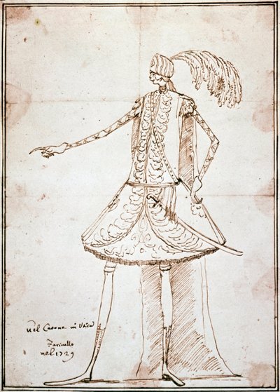 The Castrato Farinelli in the melodrama Caton d
