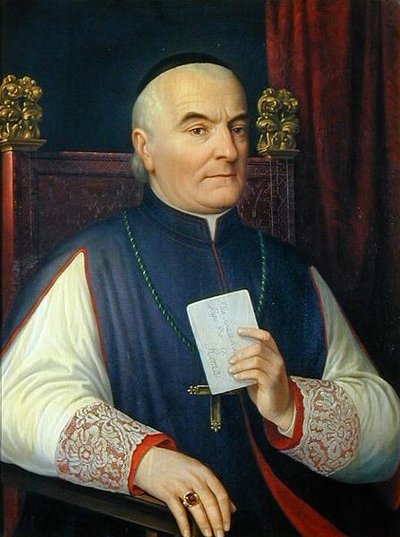 Portrait of Monsignor Ferdinando Baldanzi, Archbishop of Siena by Antonio Marini