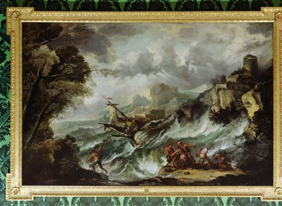 Seascape with Shipwreck by Antonio Marini