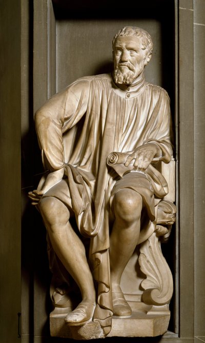 Portrait of Michelangelo Buonarroti by Antonio Novelli