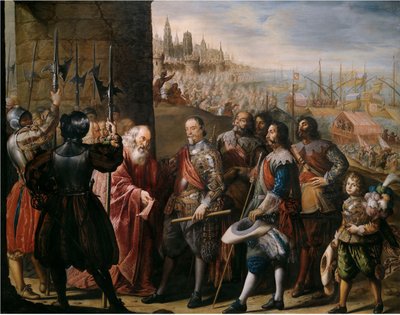 The Relief of Genoa by the 2nd Marquis of Santa Cruz by Antonio Pereda y Salgado de