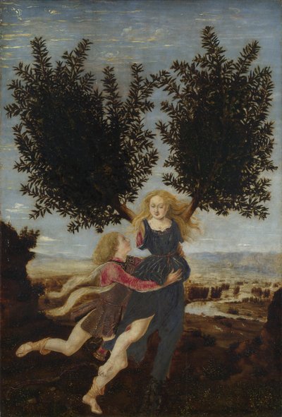 Apollo and Daphne by Antonio Pollaiuolo