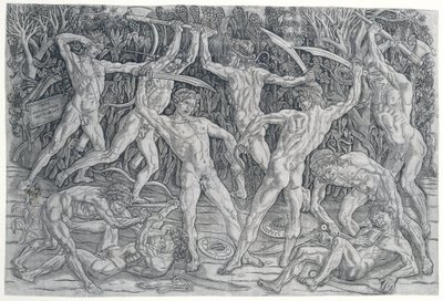Battle of the Nudes by Antonio Pollaiuolo