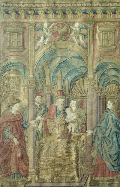 Circumcision of St John Baptist, embroidered vestments by Antonio Pollaiuolo