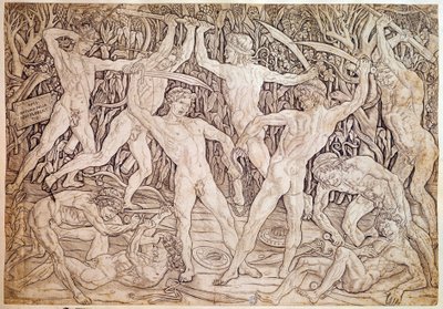 Naked Men Fight by Antonio Pollaiuolo