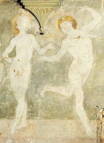 Nude Dancing (detail) by Antonio Pollaiuolo