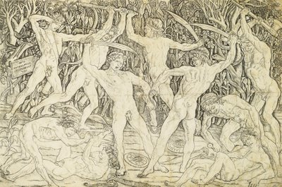 Nudes in Combat by Antonio Pollaiuolo