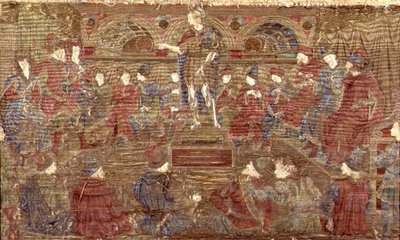 St. John the Baptist Rebuking Herod, tapestry depicting scenes from the life of the saint by Antonio Pollaiuolo